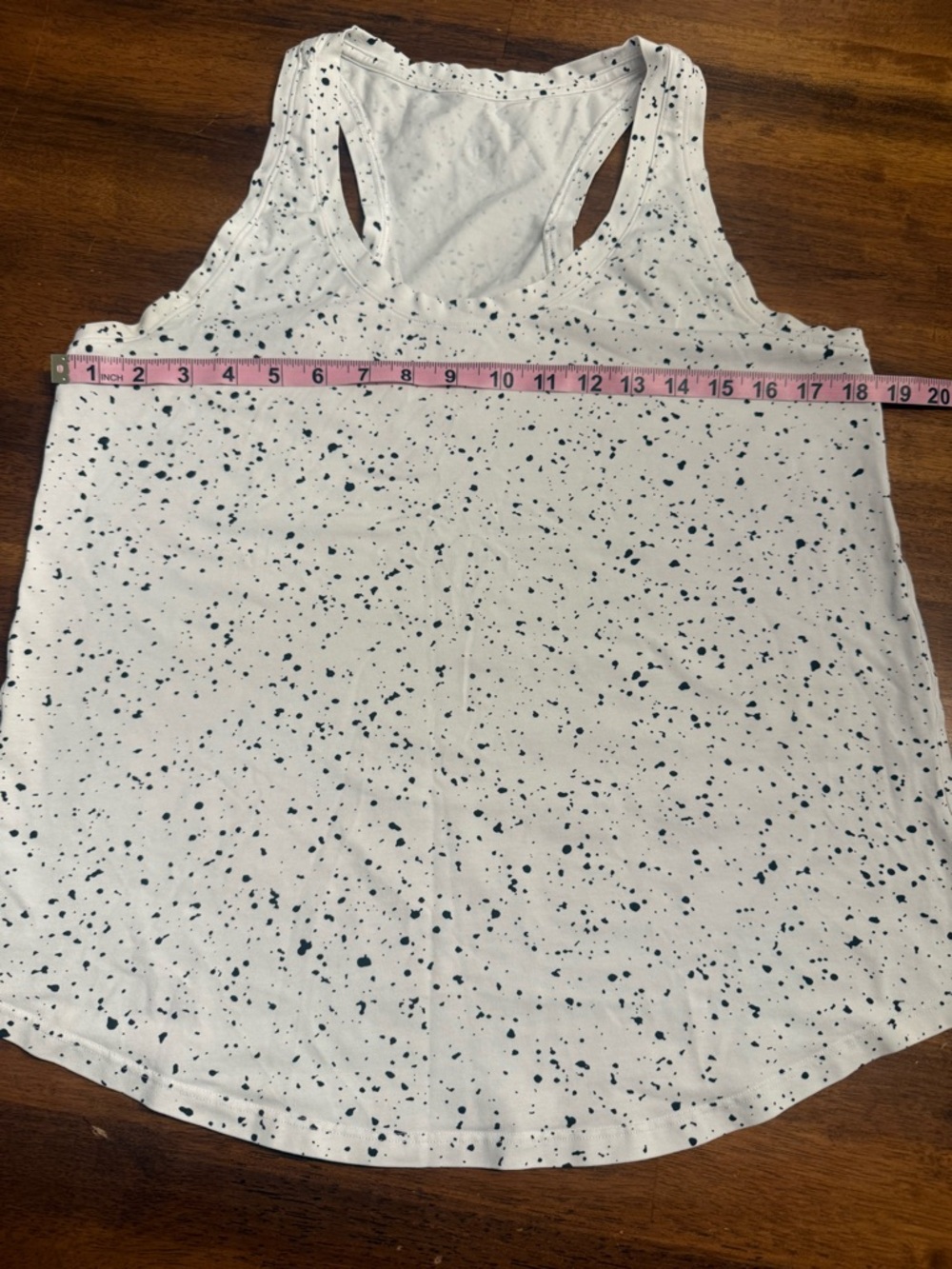Women’s Lululemon  White Speckled Love Racerback Tank Top size 8
